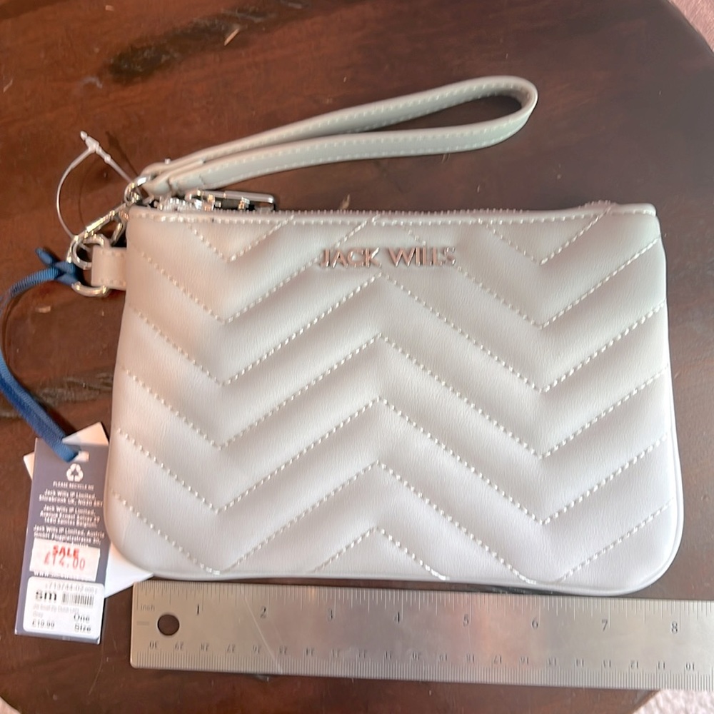 New Light Grey Wristlet